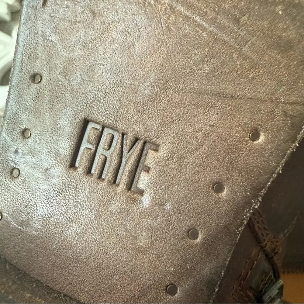 Frye Brown Leather Tall Boots Women’s 7.5